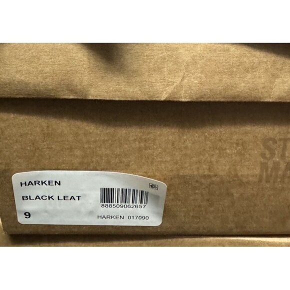 Steve Madden Sz 9 Shoes Harken Chukka Boot Black Leather Ankle Boots Preppy - Picture 4 of 4